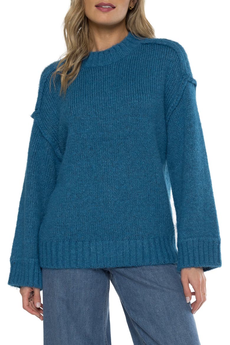 Courtney Crewneck Sweater, Main, color, COBALT