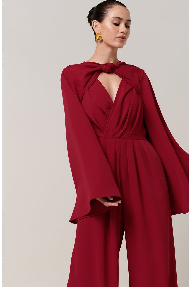 Alexa Jumpsuit, Alternate, color, Plum Red