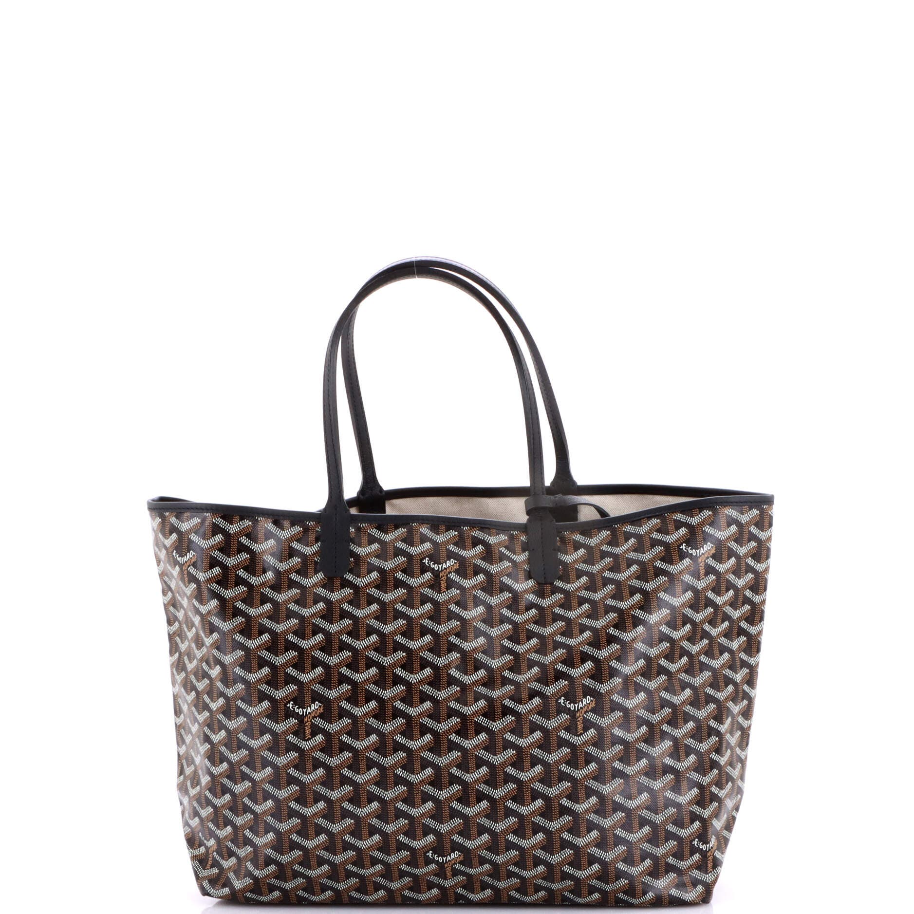 Pre-Owned Goyard Saint Louis Tote Coated Canvas PM, Alternate, color, Black