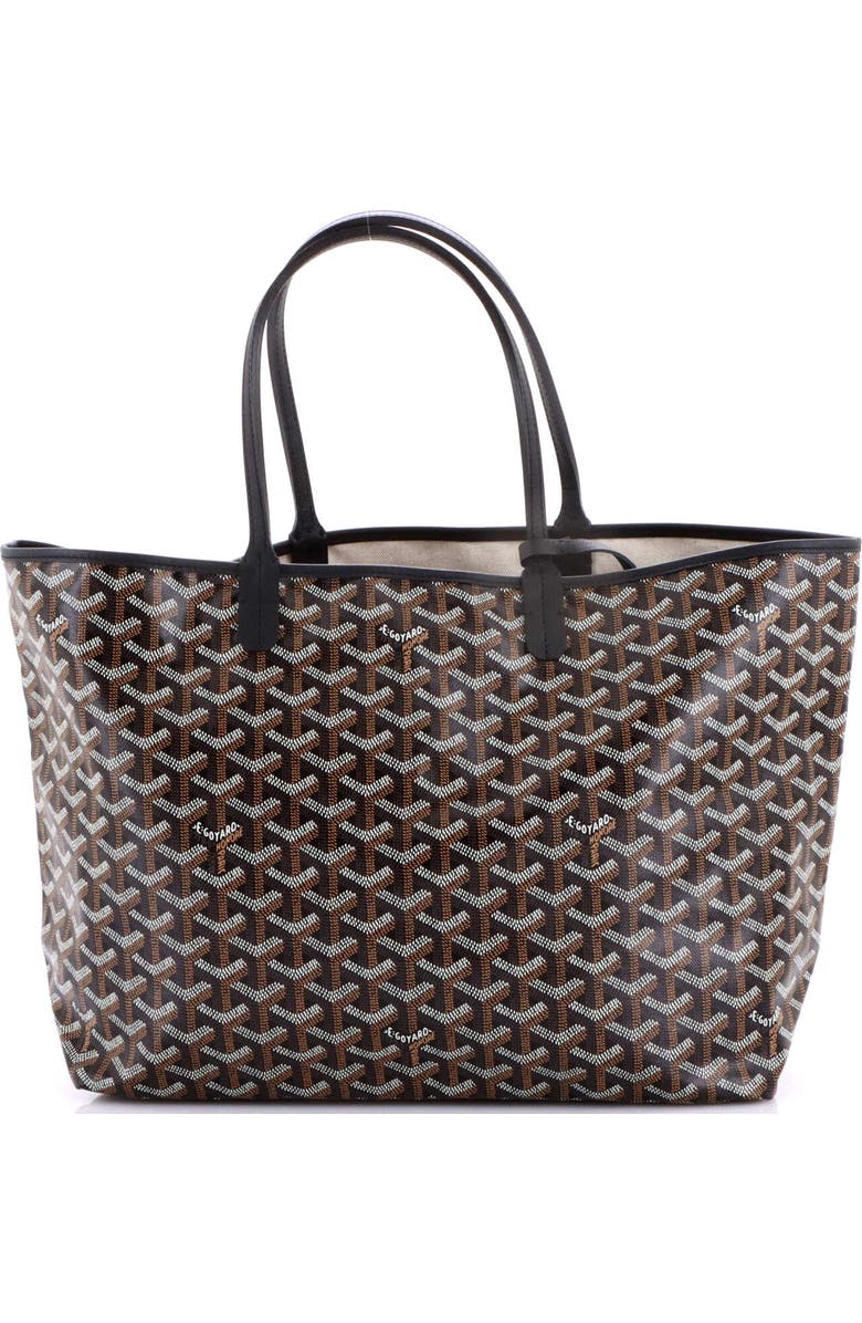Pre-Owned Goyard Saint Louis Tote Coated Canvas PM, Alternate, color, Black