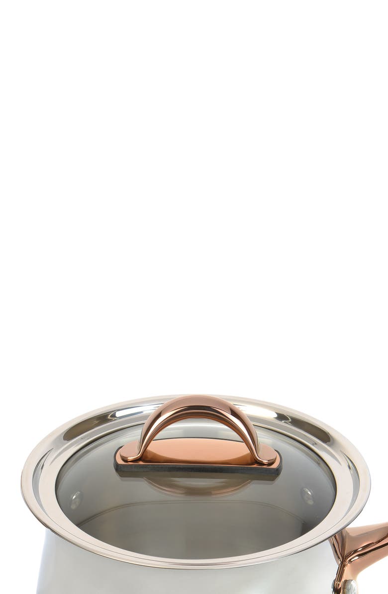 BergHOFF INTERNATIONAL Ouro Gold Stainless Steel 6.25" Saucepan, Alternate, color, Silver