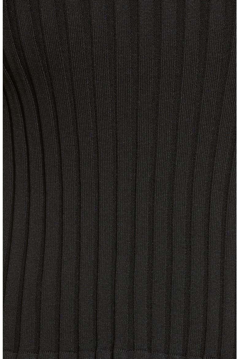 Rib Knit Top, Alternate, color, BLACK