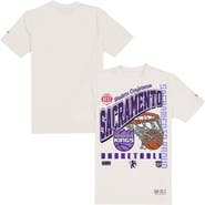New Era Men's New Era Cream Sacramento Kings Oversized City Edition Remix Vintage T-Shirt