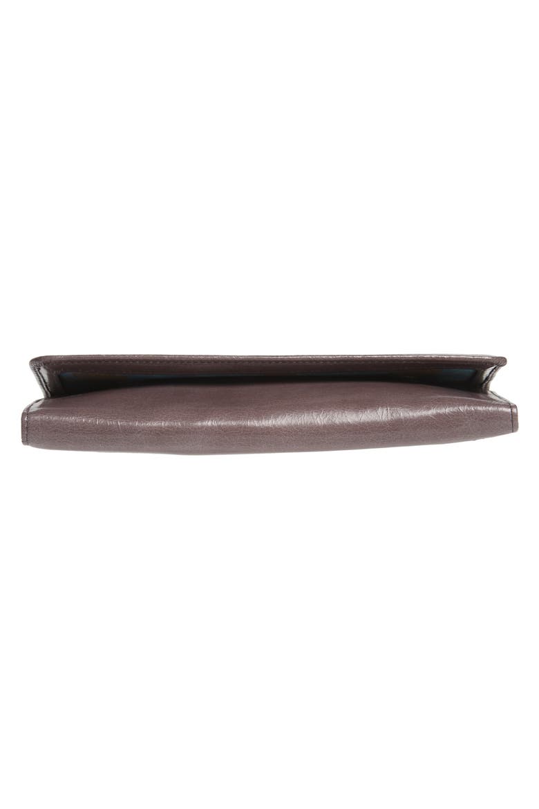 'Sadie' Leather Wallet, Alternate, color, GRANITE