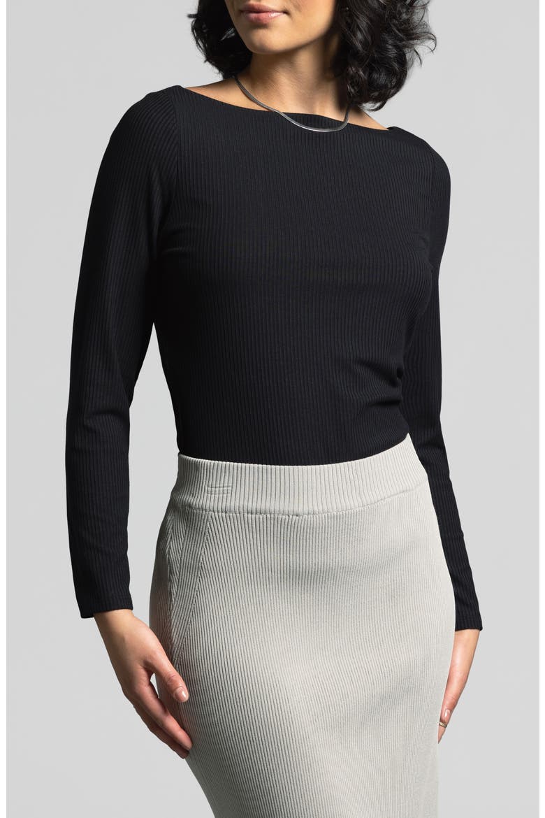 Arabella Rib Top, Main, color, BLACK