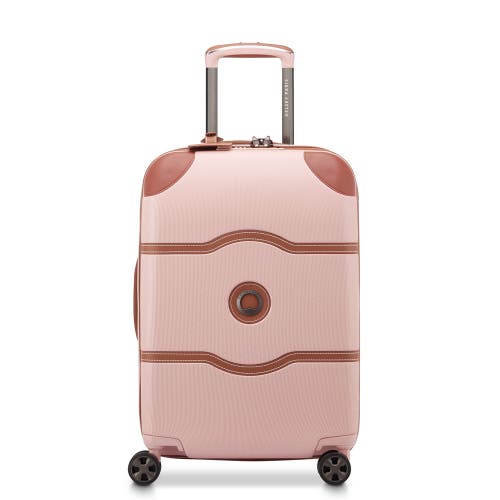 Delsey Paris Chatelet Air 2.0 Carry On 21 Inch Hardside Luggage With Spinner Wheels In Blush