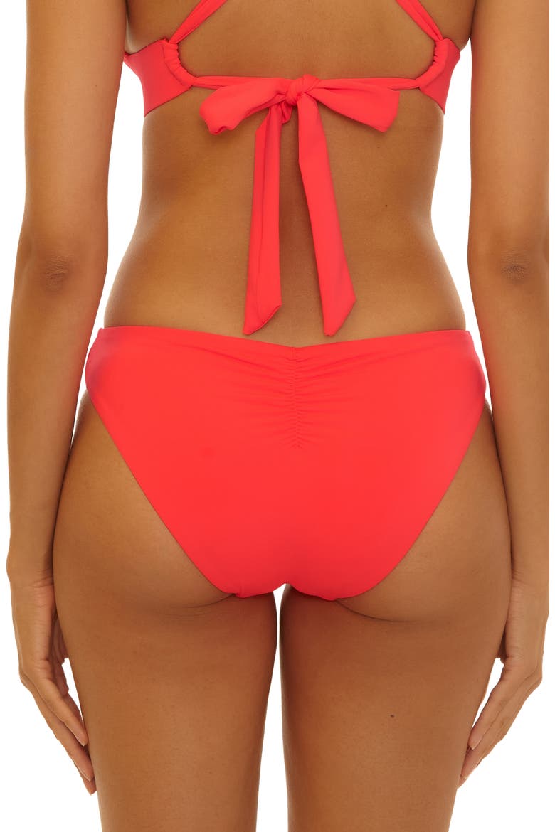 'Twist & Turns' Bikini Bottoms, Alternate, color, CALIENTE