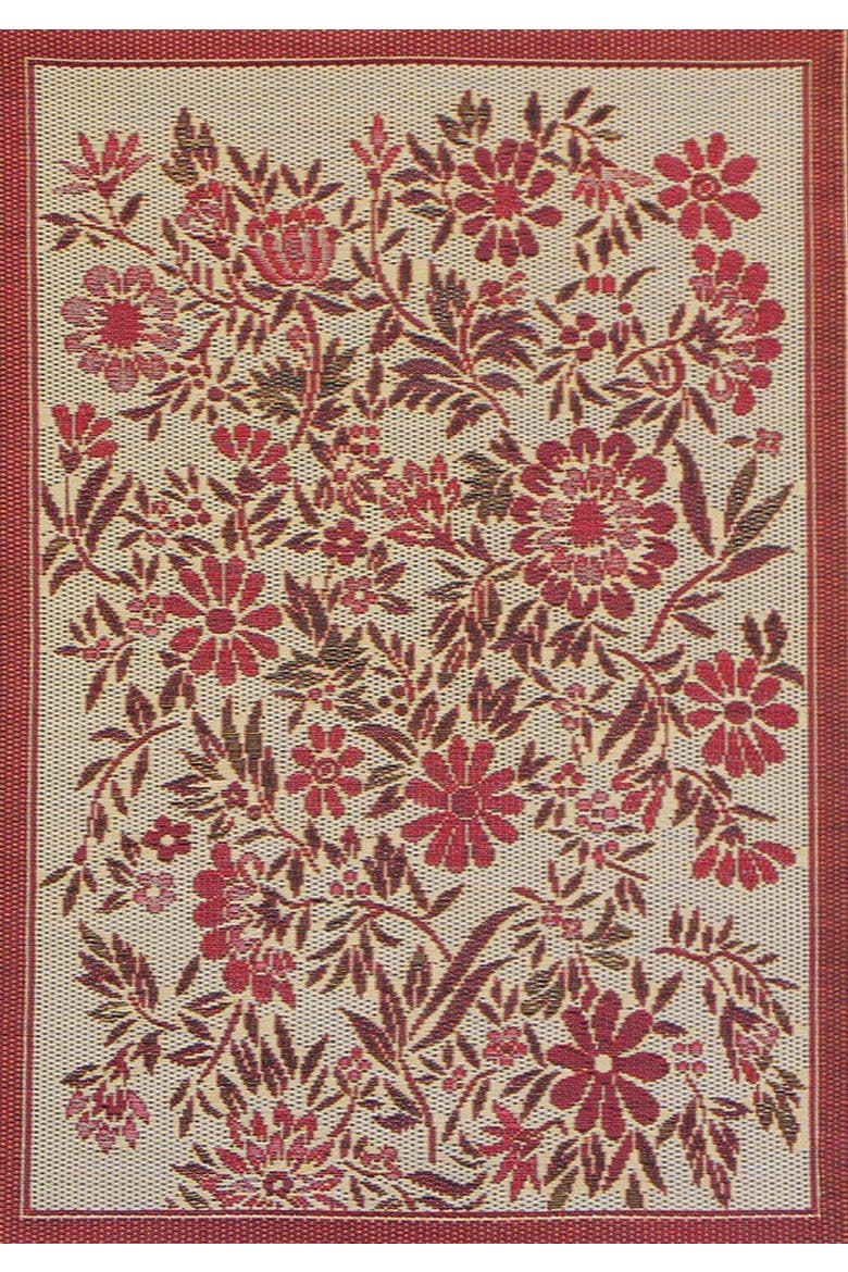 Wildflowers Rug, Main, color, Cranberry - 6'x9'