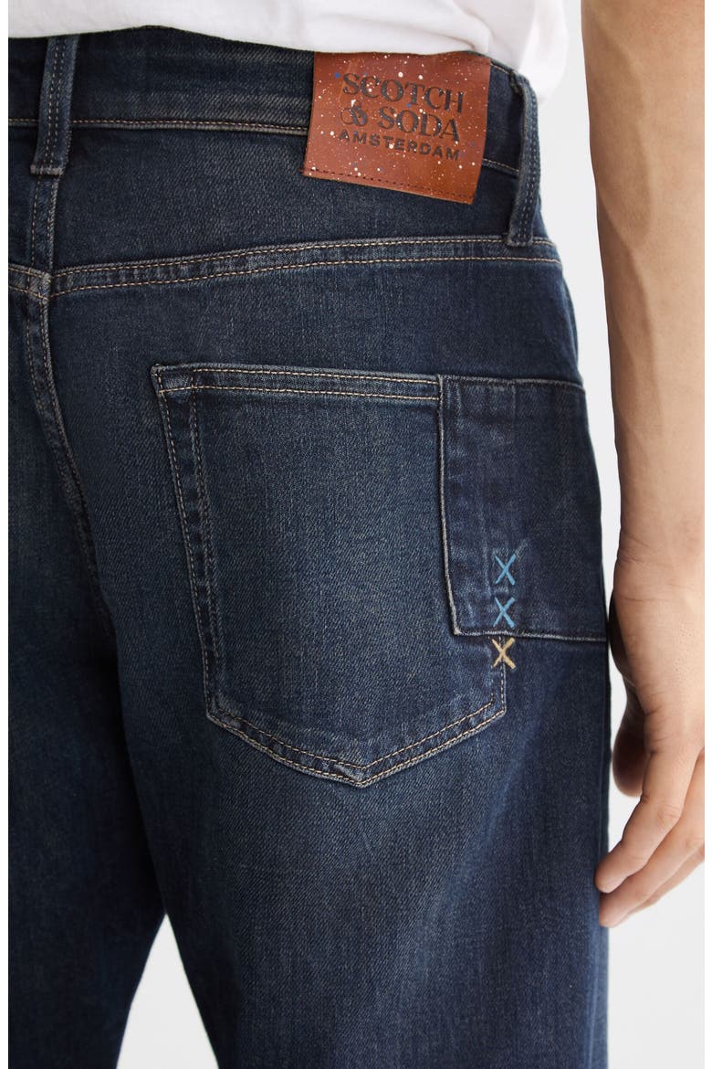 The Zee Straight Fit Jeans, Alternate, color, PAINT IT BLAUW