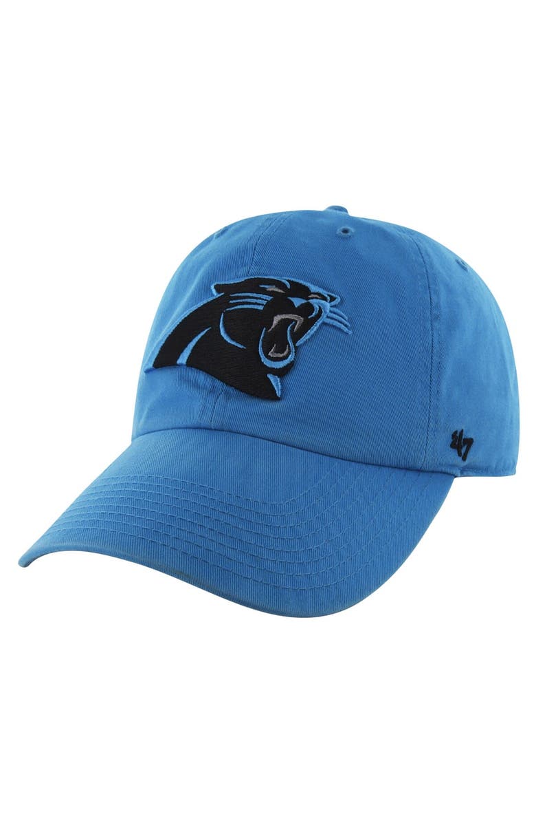 '47 Mens Carolina Panthers '47 Brand Panther Blue Cleanup Adjustable Hat, Alternate, color, Blue