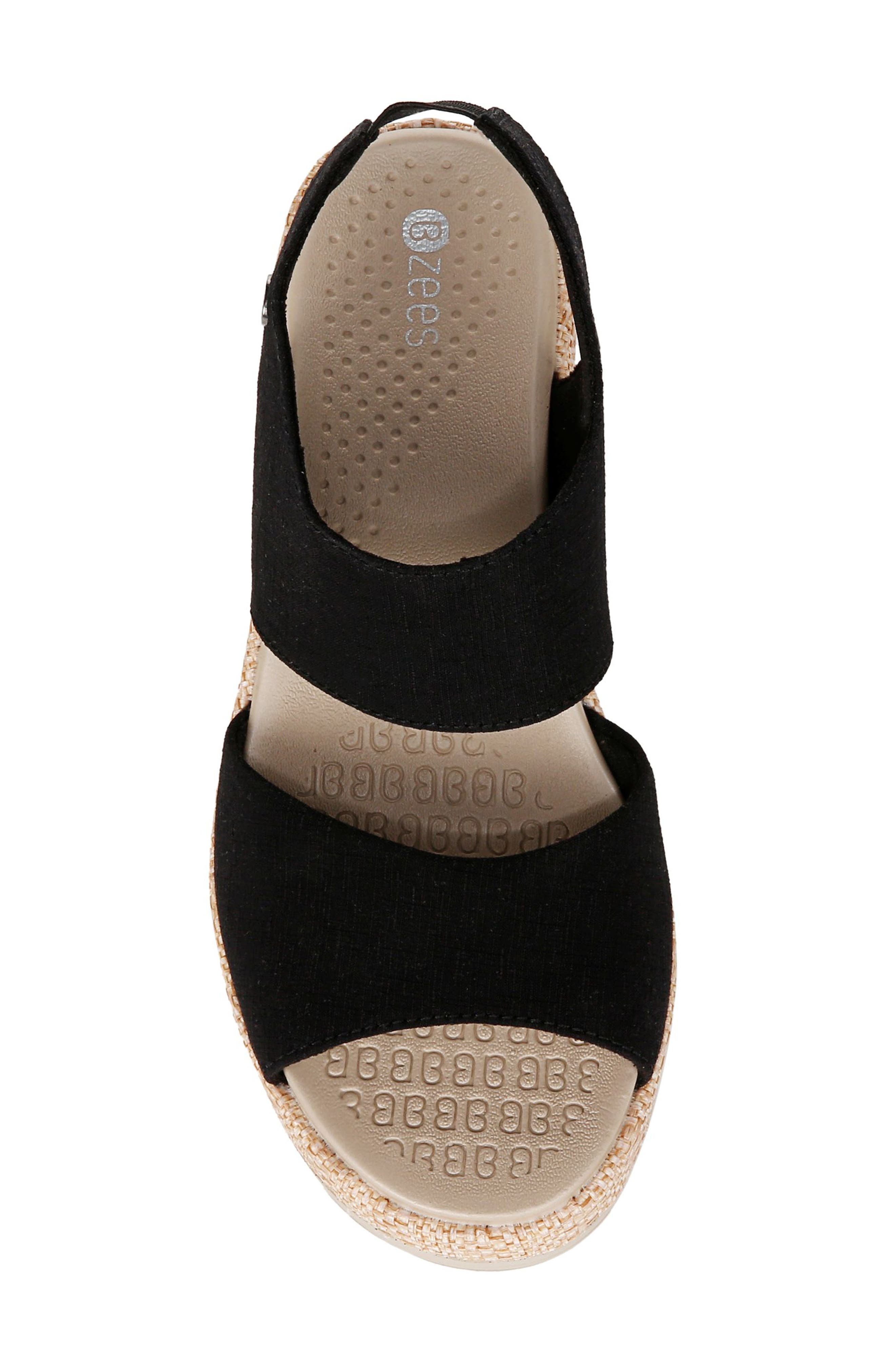 BZees Reveal Wedge Slingback Sandal, Alternate, color, 