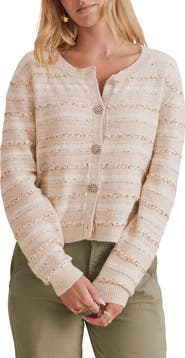 Splendid Lexa Stripe Sequin Cardigan