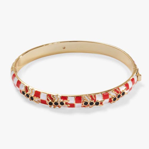 Alex And Ani Picnic Blanket Hinge Bangle With Ants In Red