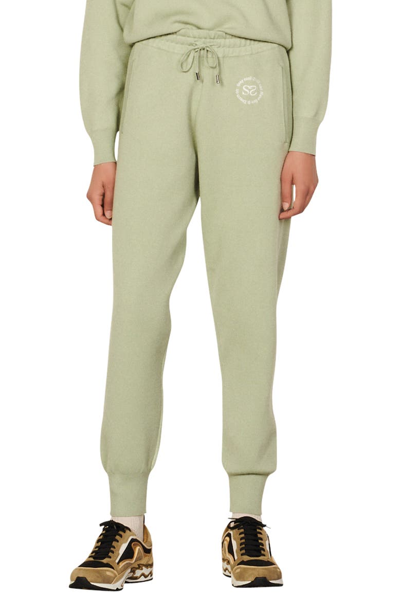SANDRO Texas Joggers, Main, color, Vert Amande