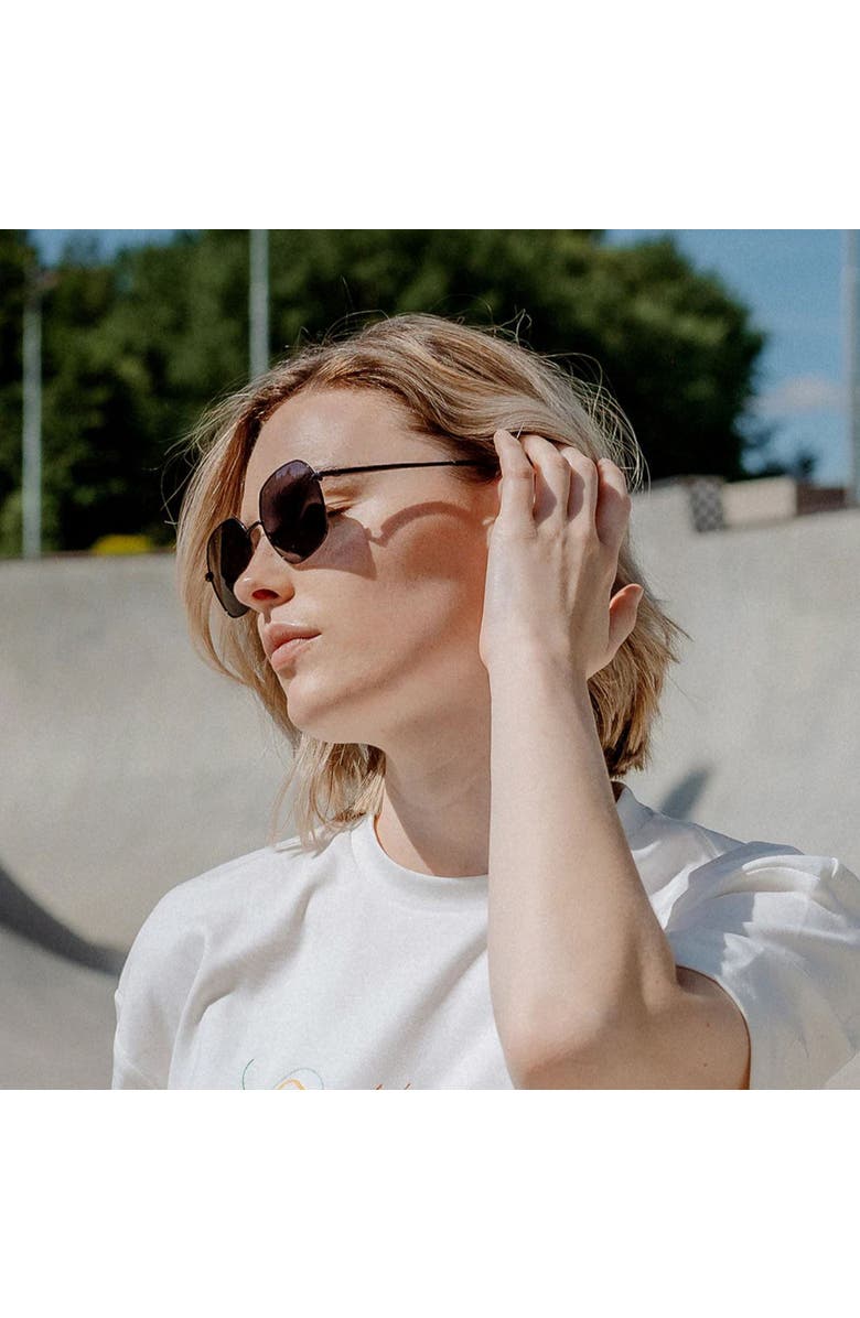 Eco Hebe Sunglasses, Alternate, color, Black