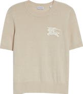 Burberry EKD Short Sleeve Wool & Cotton Sweater
