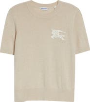 Burberry EKD Short Sleeve Wool & Cotton Sweater