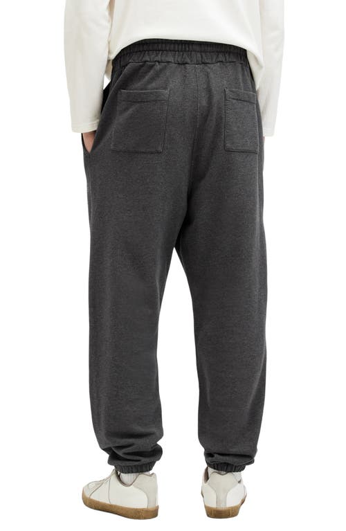 Allsaints Underground Cotton Sweatpants In Gravestone Grey Marl