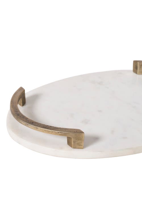 Renwil Marble Decorative Tray In Neutral