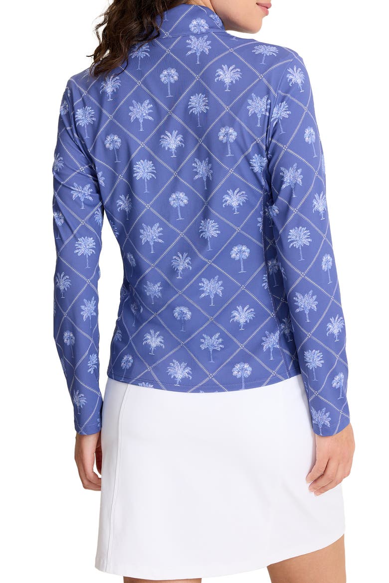 IslandZone® Abby Getaway Frong Quarter Zip Top, Alternate, color, SANIBEL BLUE