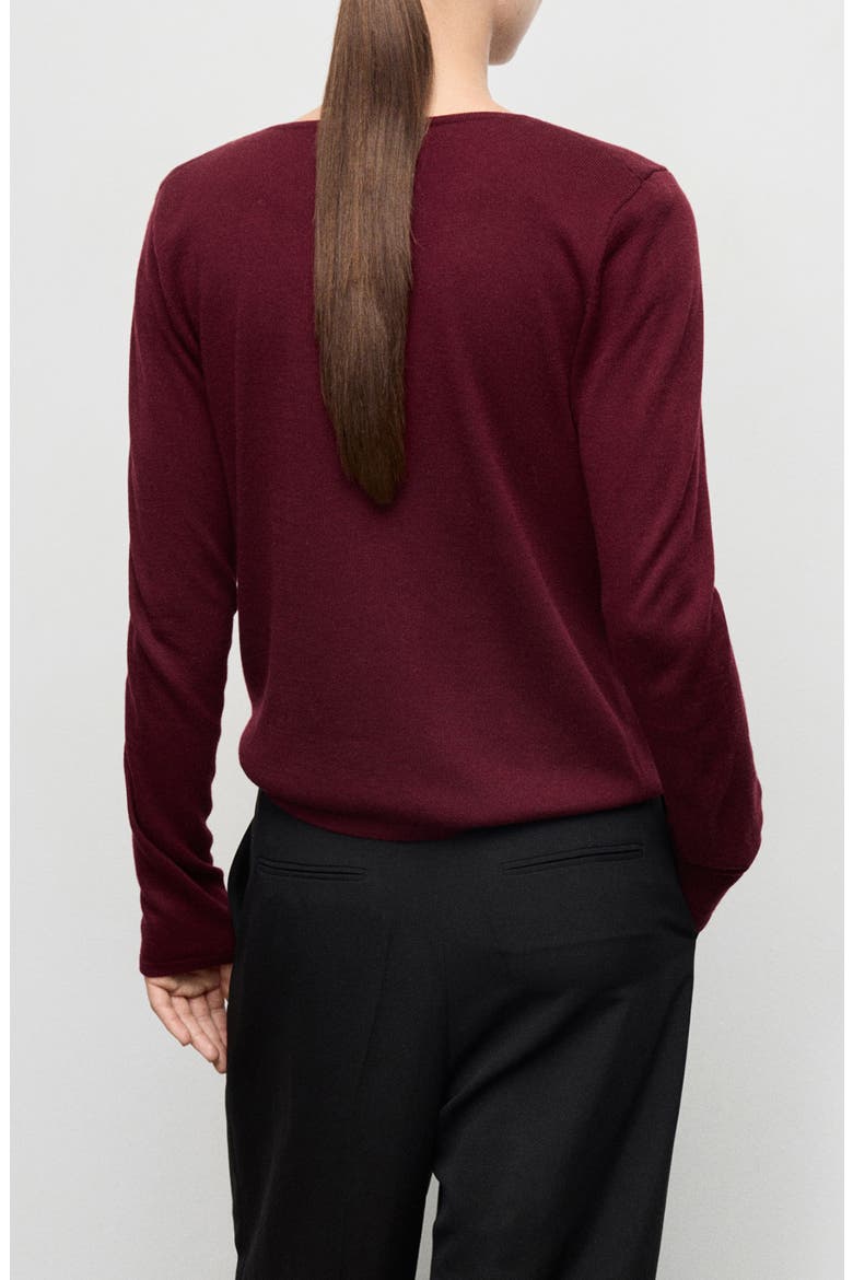 Cowl Neck Sweater, Alternate, color, WINE