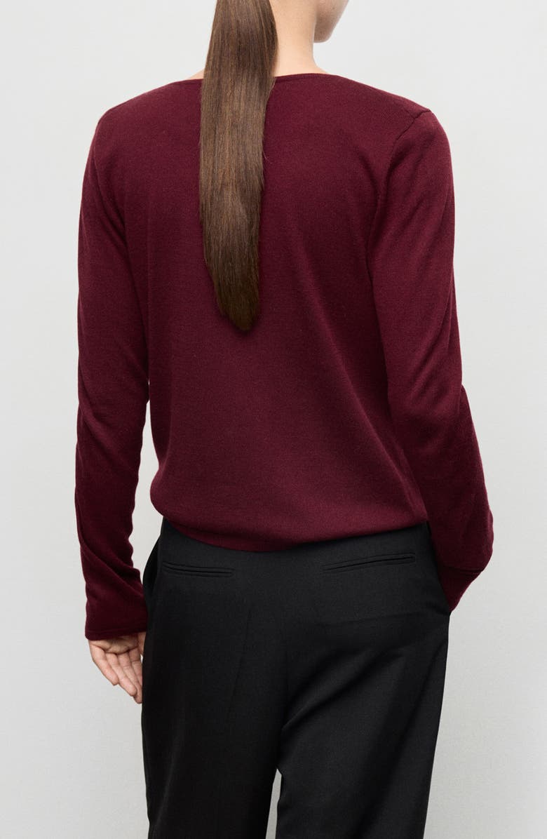 MANGO Cowl Neck Sweater, Alternate, color, Wine