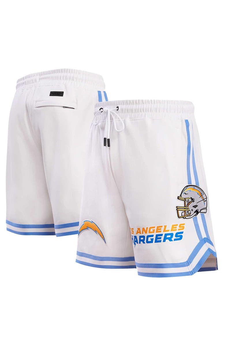 PRO STANDARD Men's Pro Standard White Los Angeles Chargers Classic Chenille Shorts, Main, color, 