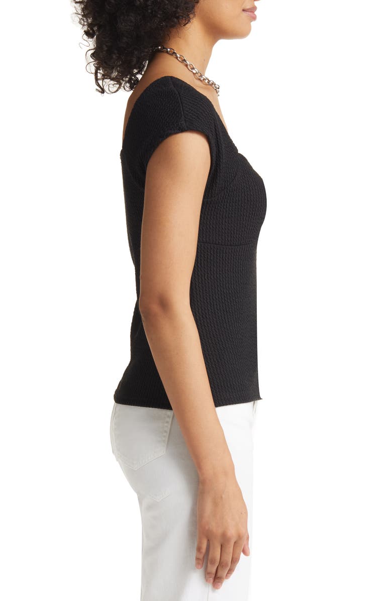Halogen<sup>®</sup> Cap Sleeve Sweetheart Neck Top, Alternate, color, 