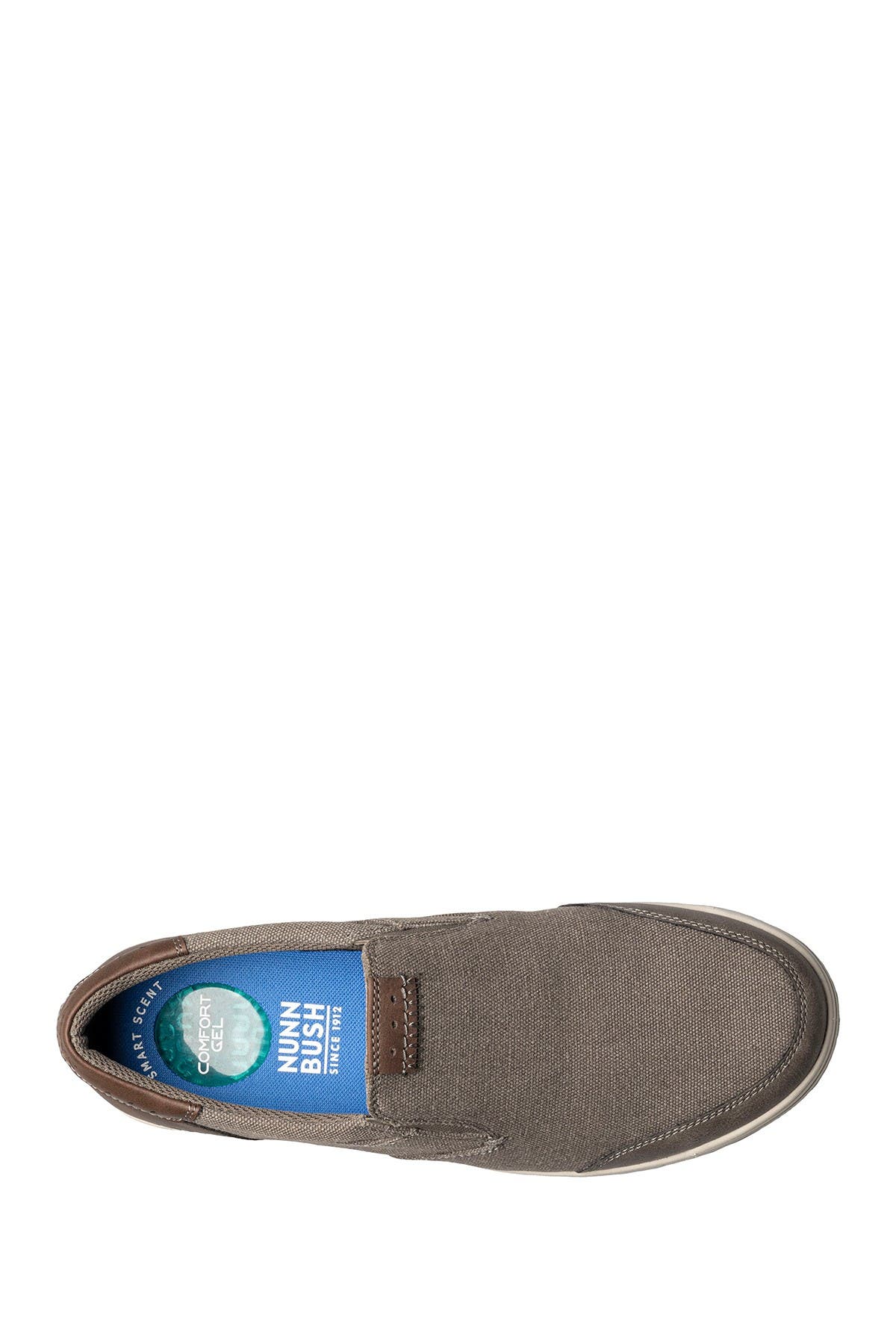 NUNN BUSH Kore City Walk Canvas Moc Toe Slip-On Sneaker - Wide Width Available, Alternate, color, Cement Canvas