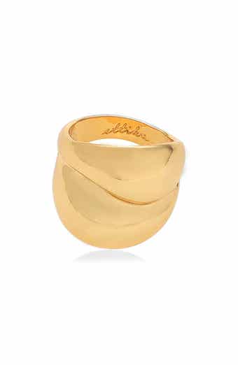 Ettika Molten Wide Band Ring