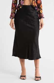 Desigual Satin Bias Skirt