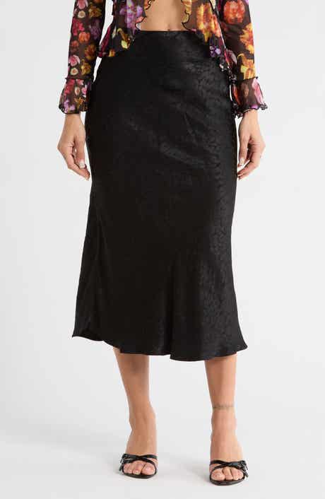 Desigual Satin Bias Skirt