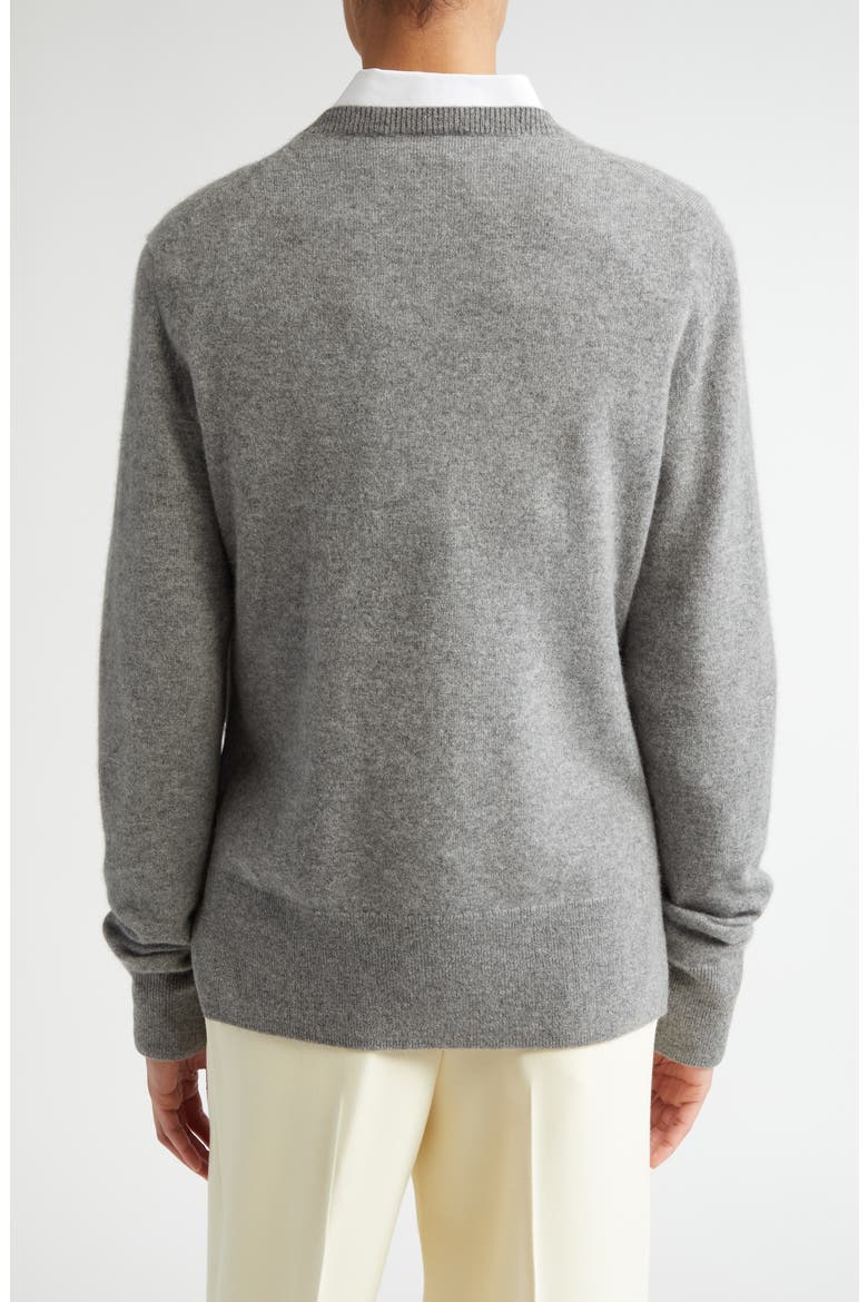 Cashmere Crewneck Sweater, Alternate, color, GREY MELANGE