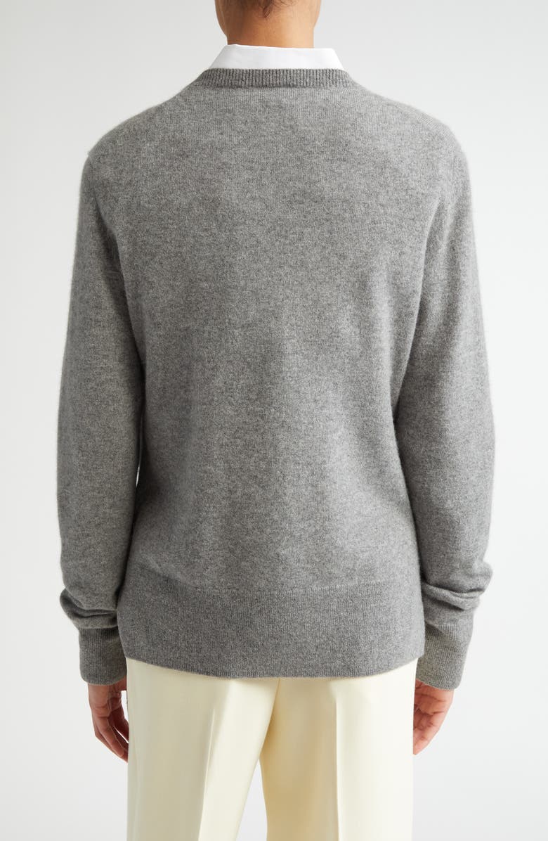 TOTEME Cashmere Crewneck Sweater, Alternate, color, Grey Melange