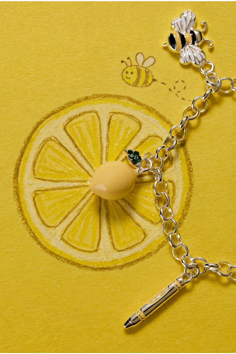 Crayola x Alex and Ani Fan Favorites Sunglow Charm Bracelet, Alternate, color, Silver