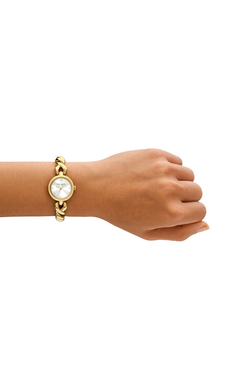Kate Spade New York monroe bracelet watch, 24mm, Alternate, color, Gold