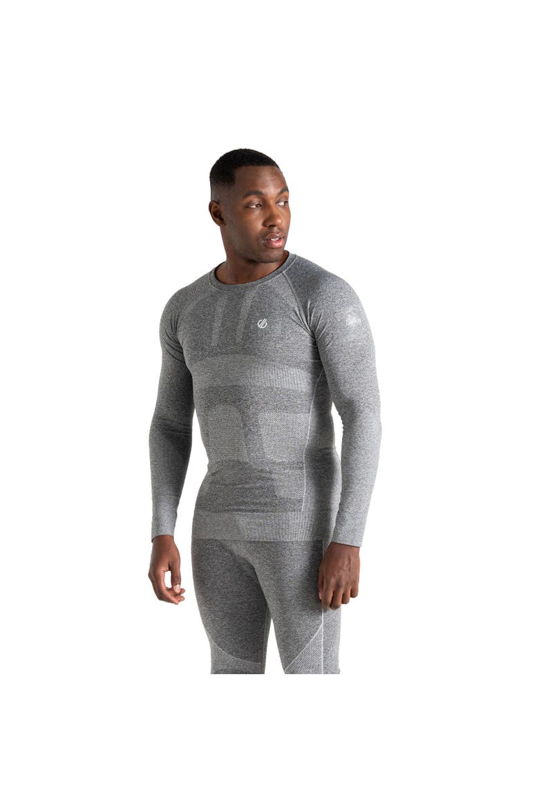In The Zone Iii Long-sleeved Base Layer Top, Alternate, color, Charcoal Grey Marl
