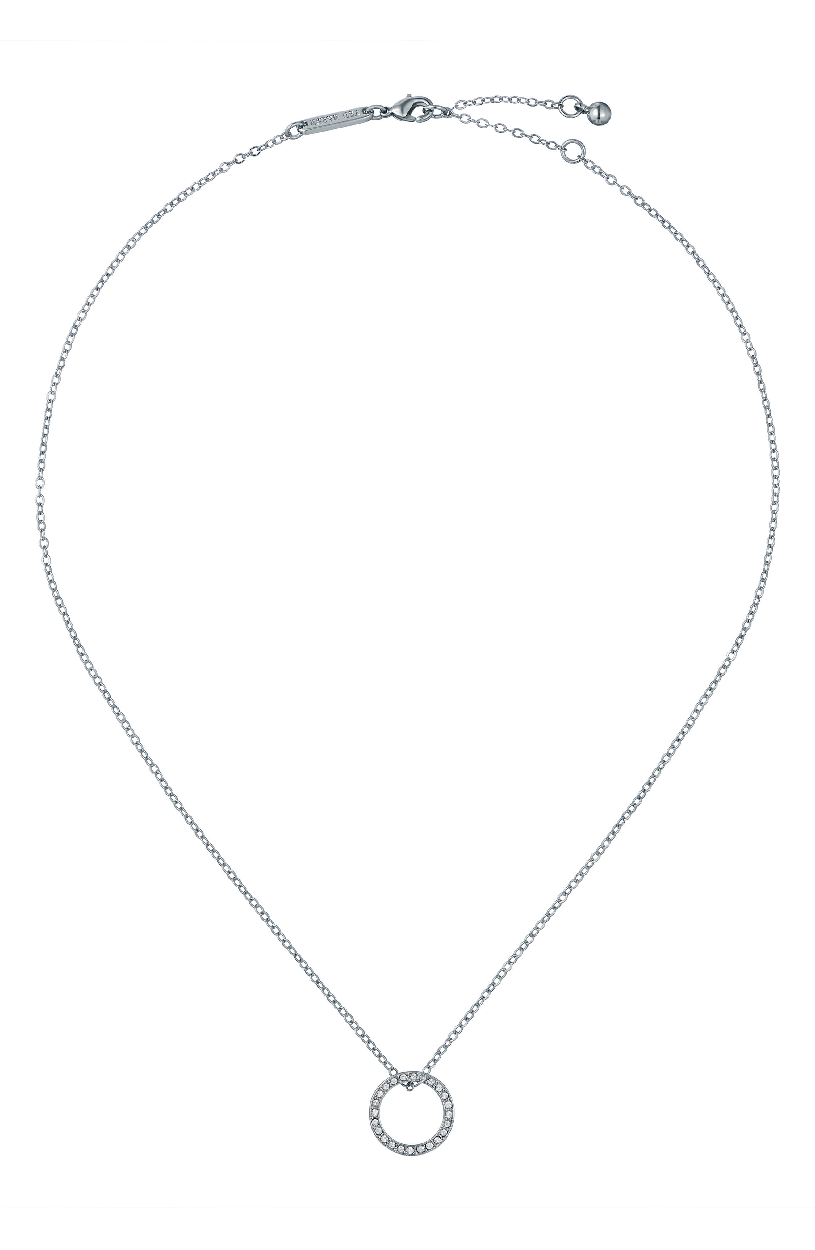 selected SILVER TONE CLEAR CRYSTAL