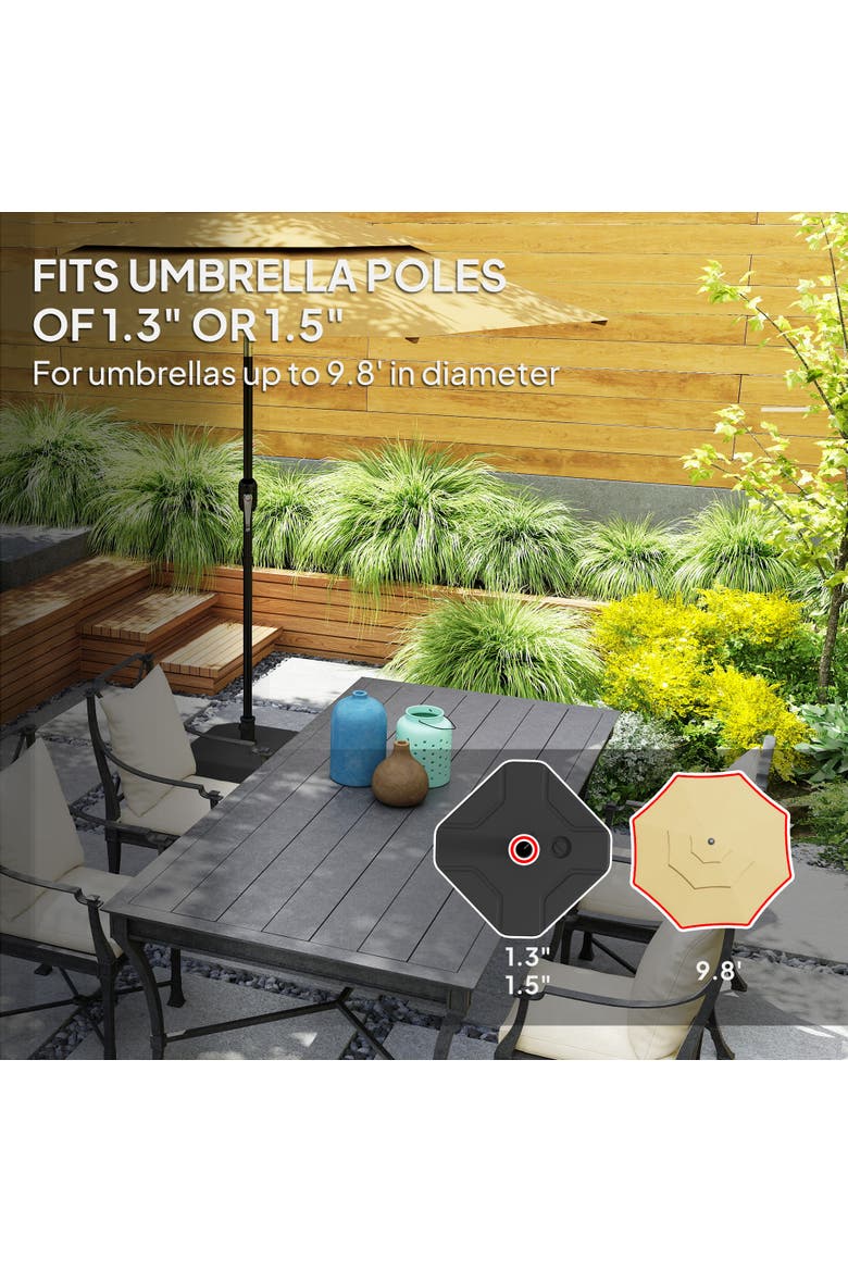 Patio Umbrella Base Holder, Alternate, color, Black