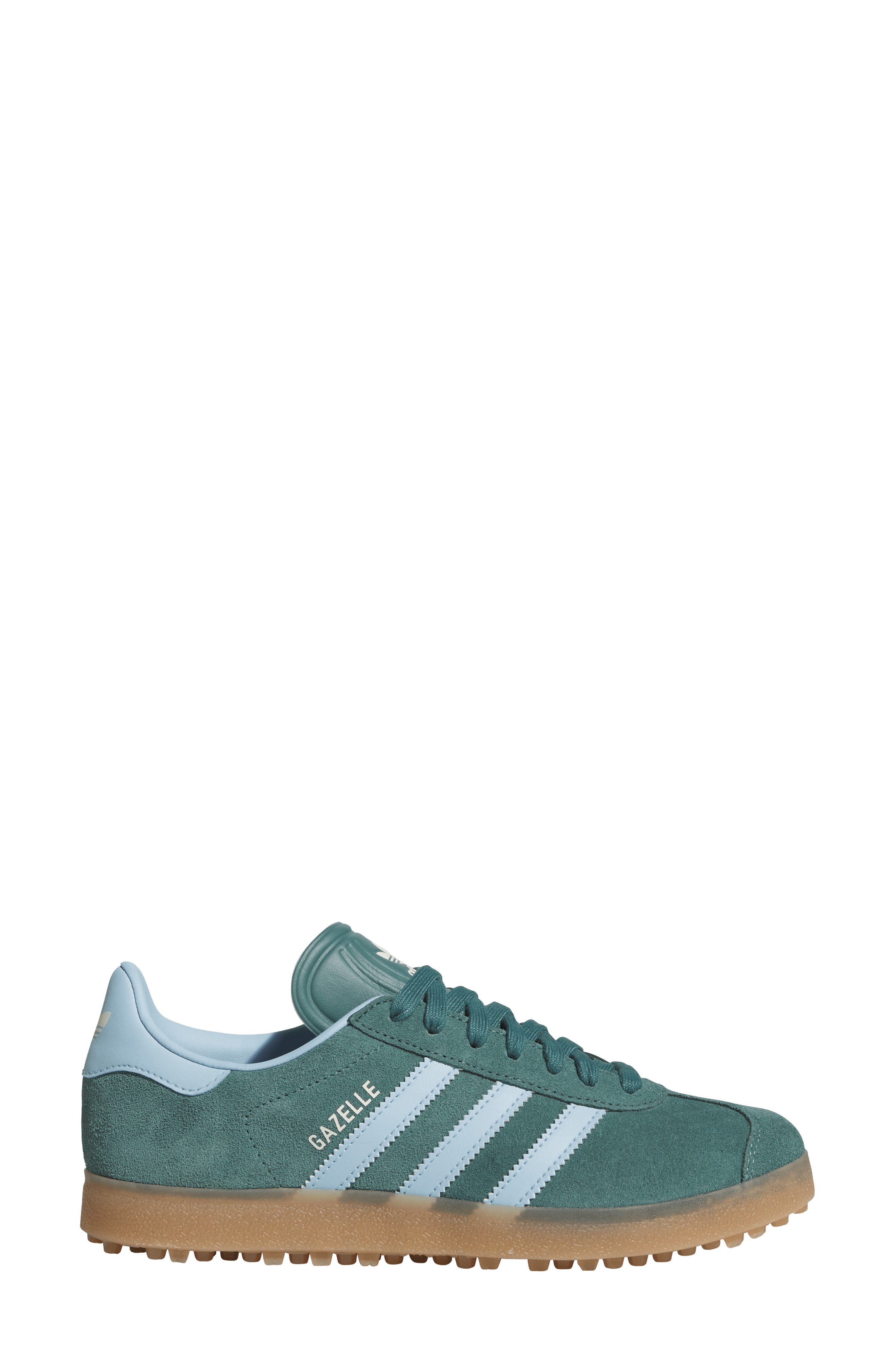 adidas Gazelle Golf Sneaker, Alternate, color, Pretea/ Clesky/ Gum4
