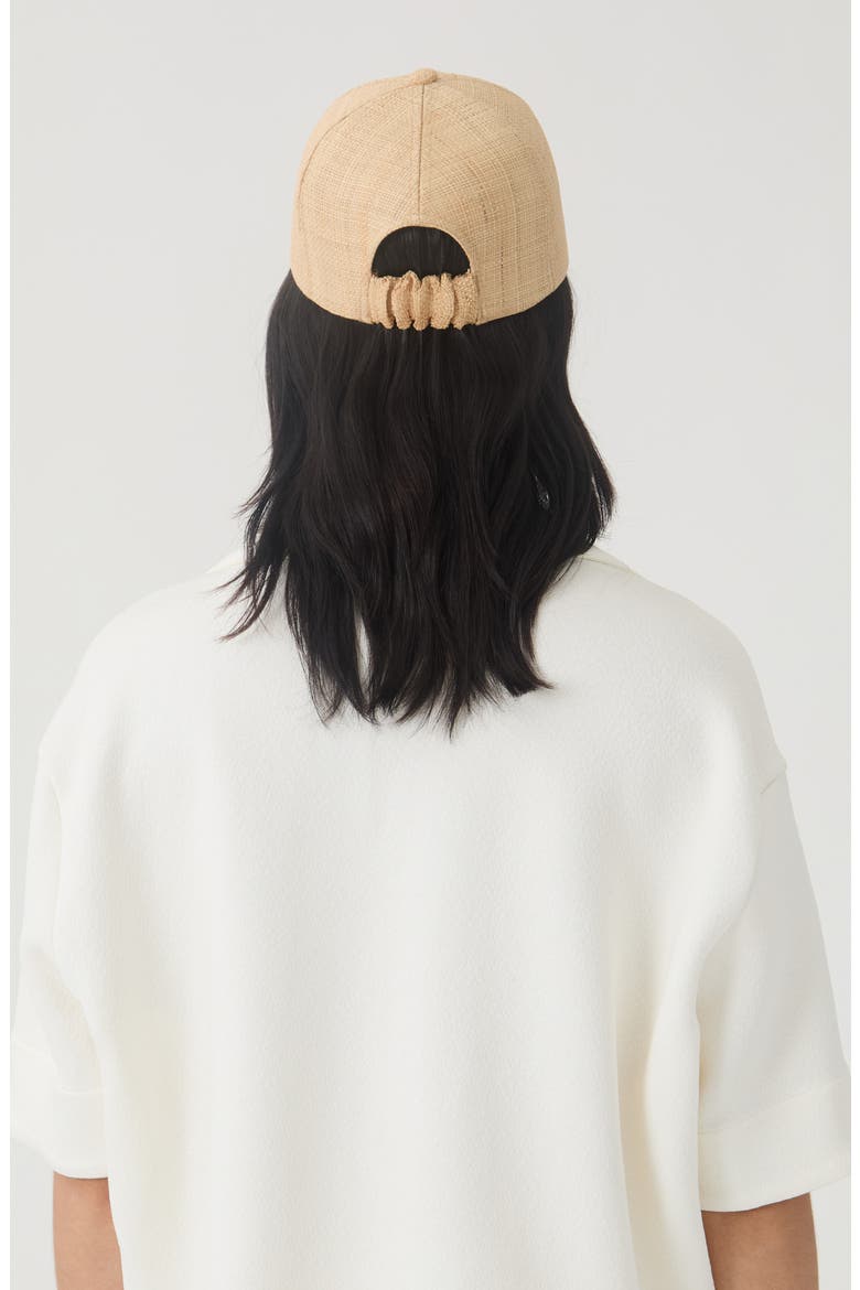 Lo UPF 50+ Raffia Baseball Cap, Alternate, color, NATURAL