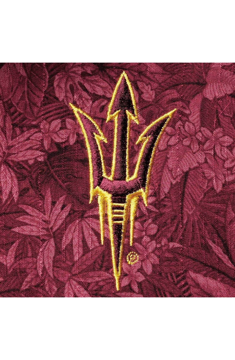 Tommy Bahama Men's Tommy Bahama Maroon Arizona State Sun Devils Sport Jungle Shade Camp Button-Up Shirt, Alternate, color, 