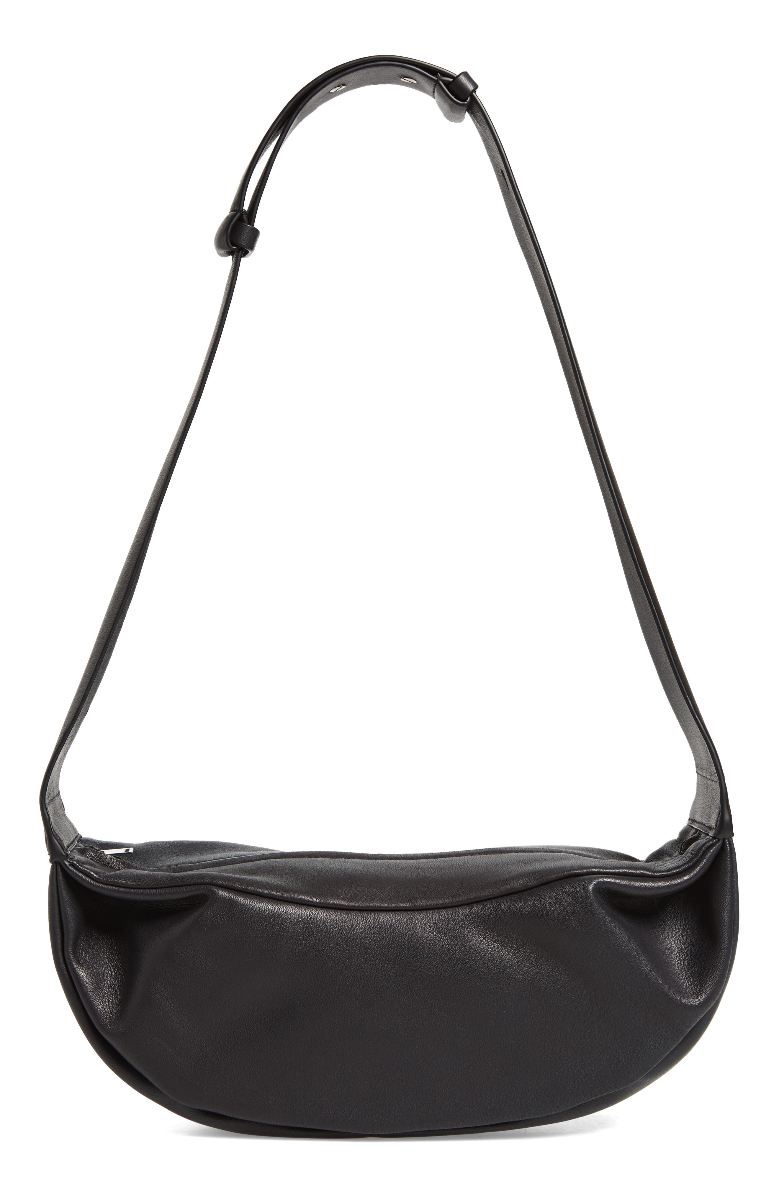 COS Leather Crossbody Bag, Main, color, 
