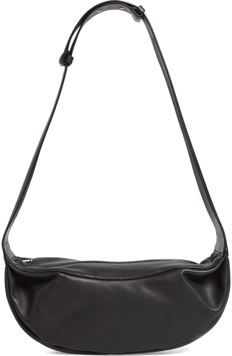 COS Leather Crossbody Bag, Main, color,