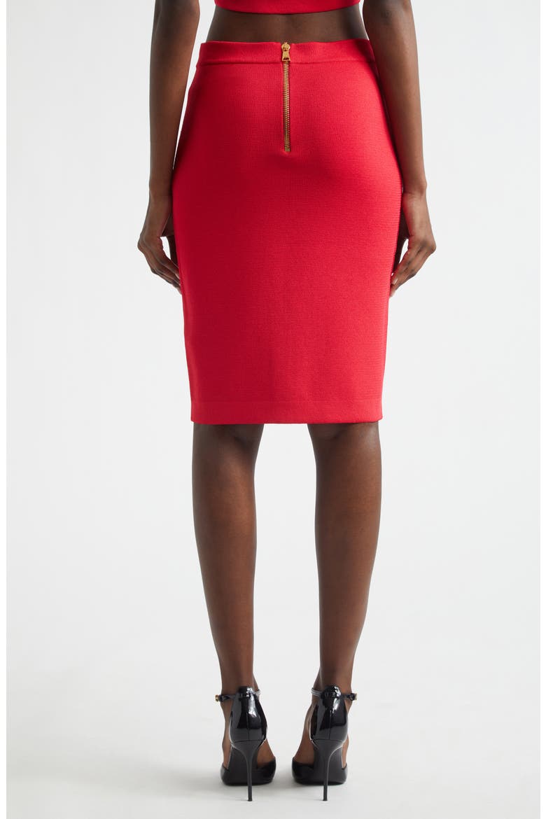 Button Front Knit Skirt, Alternate, color, 4PK LIVE FUCHSIA