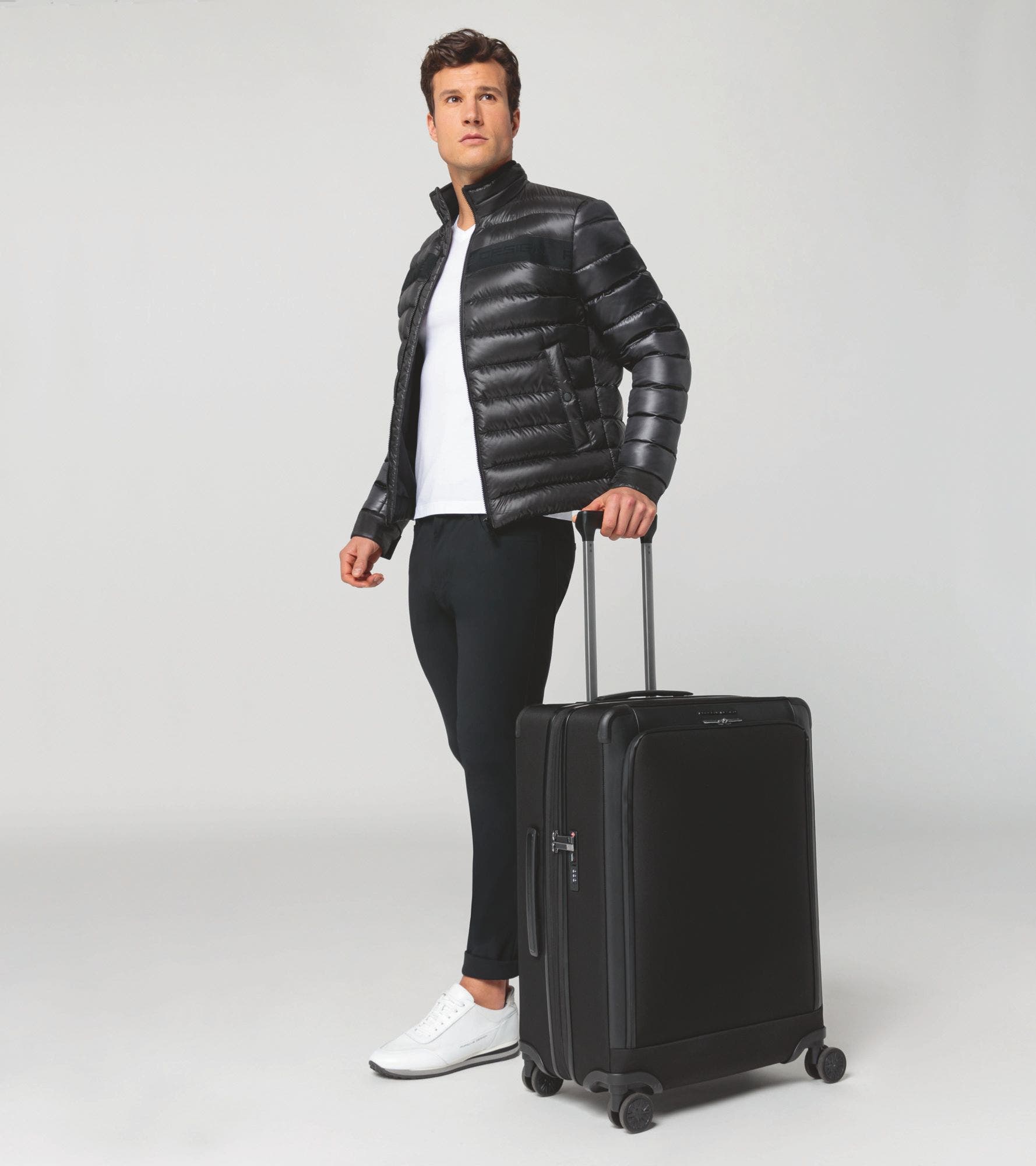 Porsche Design Roadster Nylon 27" Expandable Spinner, Alternate, color, Black