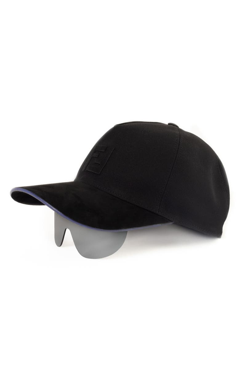 Fendi 'Fendi Fendi Baseball Cap with Shield Sunglasses, Alternate, color, 