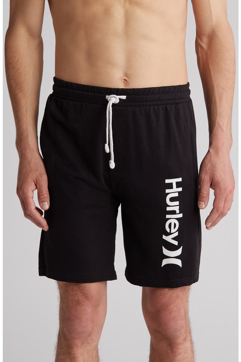 Logo Lounge Shorts, Main, color, BLACK