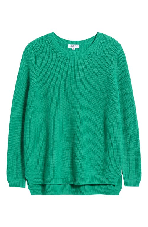 525 Emma High-low Sweater In Ivy Green
