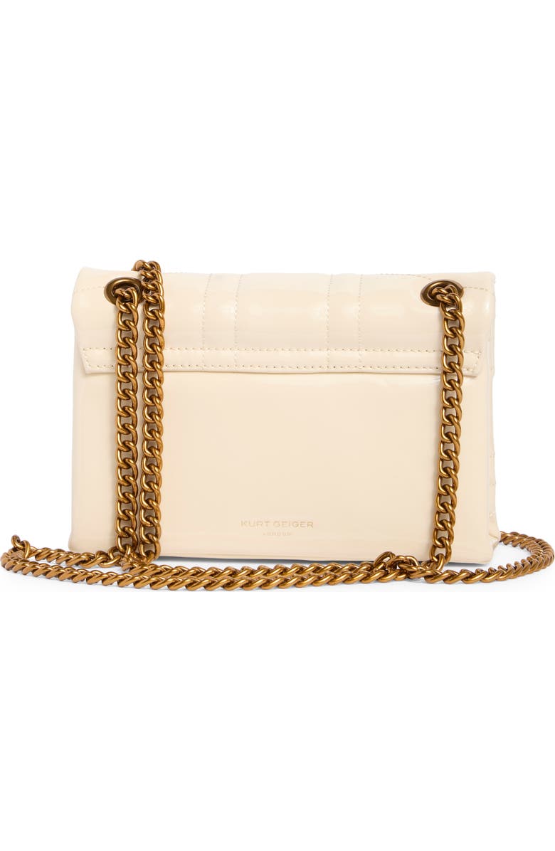 Kurt Geiger London Kensington Mini Quilted Crossbody Bag, Alternate, color, Cream